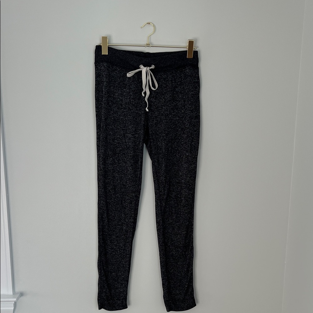 J. Crew Black Marled Knit Loungewear Pants Style# K5058 Size S